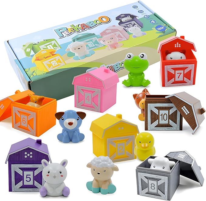 20pcs Farm Montessori Inspired Learning & Counting Toys